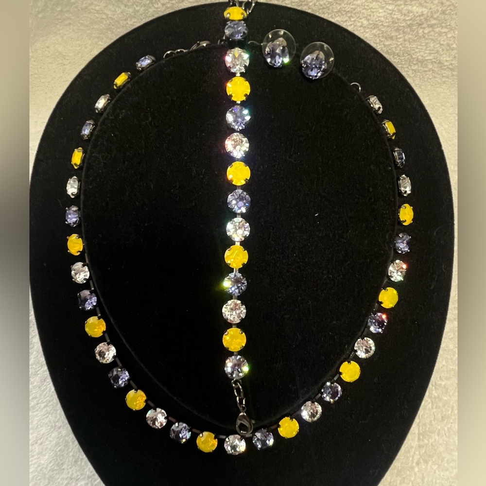 NEW Handmade 8.5mm Swarovski Crystal Set. Price is Firm.